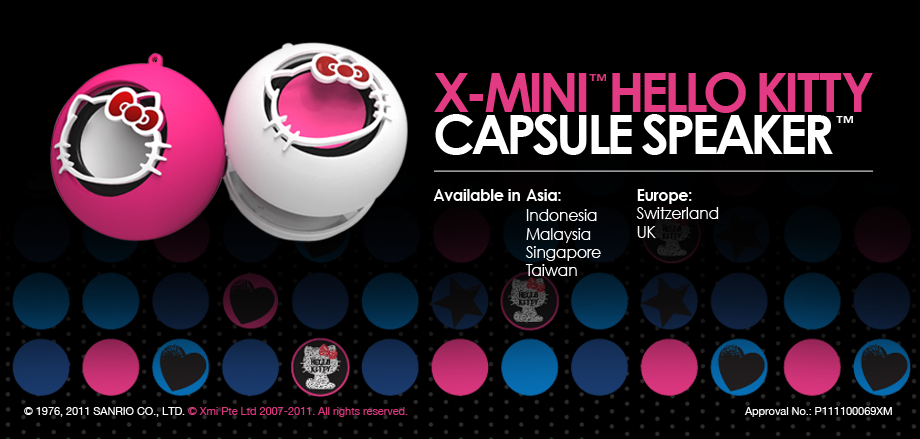 X-mini - Kapsułowe głośniki X-Mini Hello Kitty