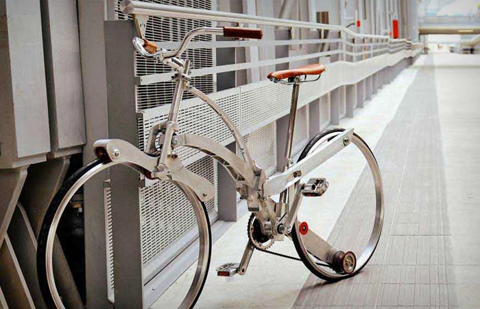 Sada Bike - innowacyjny projekt składanego roweru, który mieści się w plecaku Sada Bike3