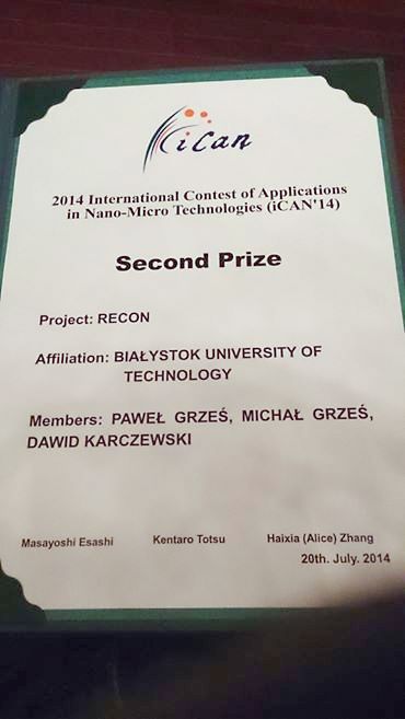 Sukces polaków podczas konkursu iCAN w Japonii! RECON