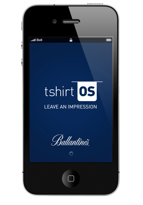 TshirtOS - interaktywna koszulka promowana przez Ballantines TshirtOS