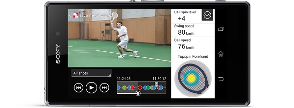 SONY Smart Tennis Sensor - dokładna analiza treningu tenisowego smart tennis sensor