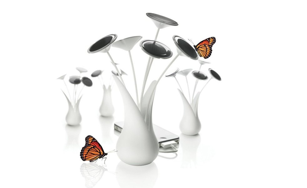 Sunshine – solarny wazon z kwiatami Sunshine - solarny wazon z kwiatami