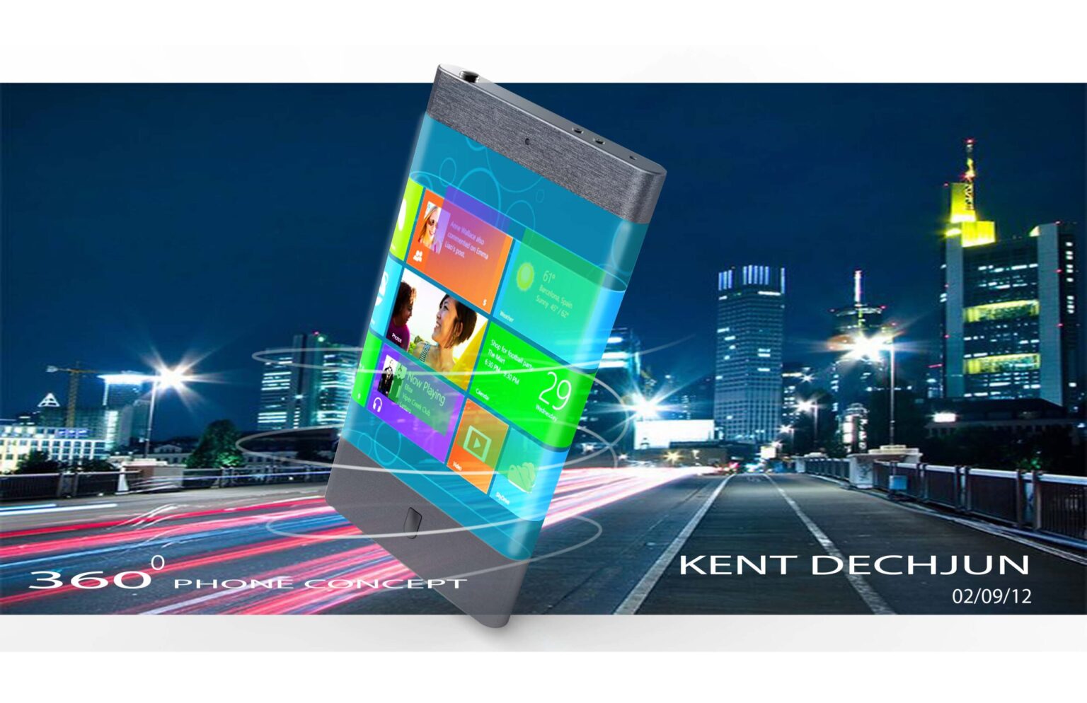 360 Phone Concept - futurystyczny smartphone od KenDech