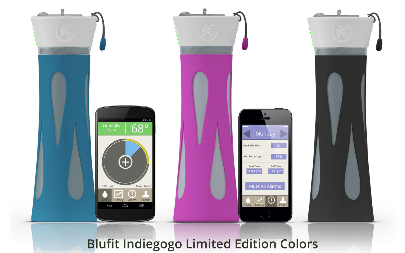 BluFit – butelka przypominająca o nawadnianiu się BluFit - butelka przypominająca o nawadnianiu się