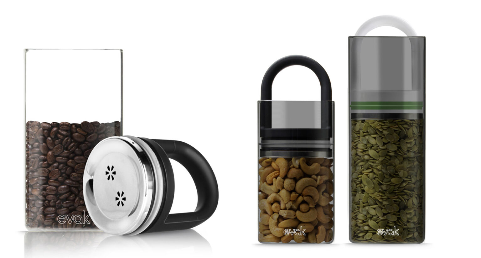 EVAK – designerskie szklane pojemniki próżniowe EVAK - designerskie szklane pojemniki próżniowe