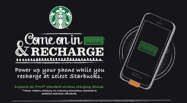 Naładuj swój telefon w Starbucks Naładuj swój telefon w Starbucks