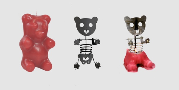 Gummi Bear Skeleton Candle – nietypowe świeczki ze szkieletem Gummi Bear Skeleton Candle - nietypowe świeczki ze szkieletem