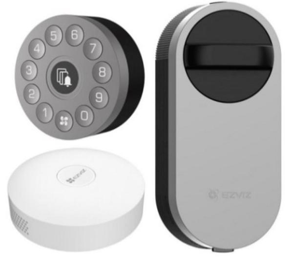 Zamek Ezviz DL01S/DL01CP/A3-BK + cyferblat wielofunkcyjny + bramka Zigbee