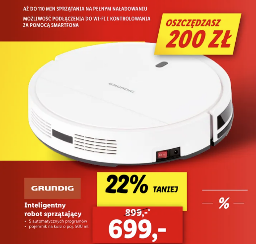 Święta się skończyły, ale nie wysyp prezentów. Sporo taniej kupisz robot sprzątający i odkurzacz pionowy! Inteligentny robot sprzątający VCR 3129 L Grundig