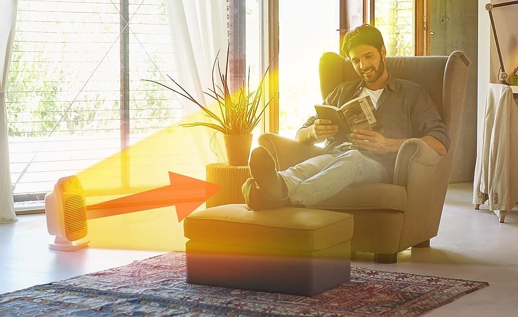 De'Longhi Termowentylator Vertical Edge 1 Bianco, taniej o 14%