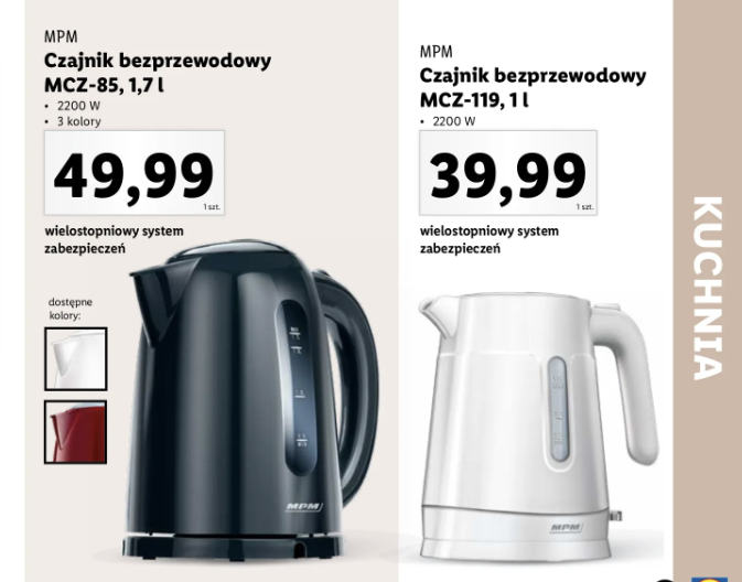 Lidl MPM czajnik elektryczny