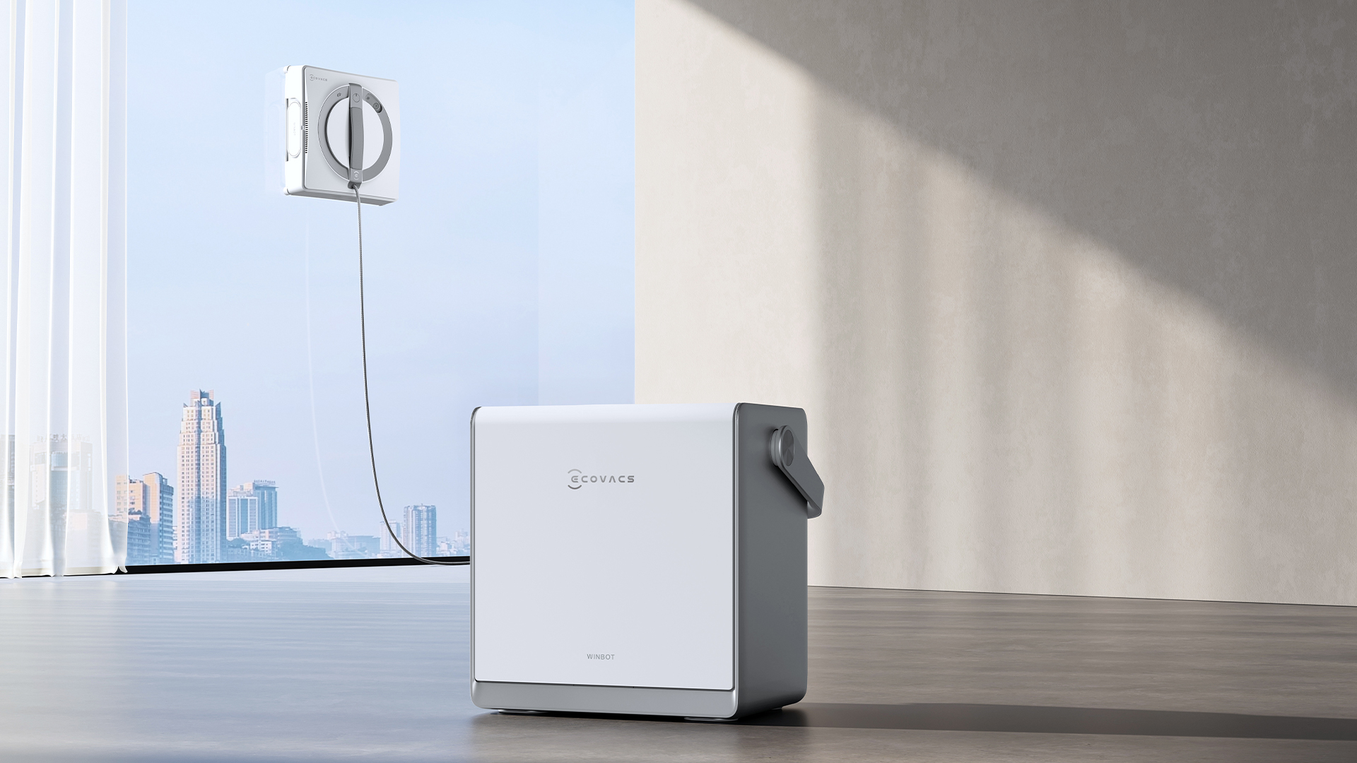 Kto by pomyślał, że i okna będą miały swoje roboty? Poznaj Winbot Mini oraz Winbot W2 Pro Omni Winbot W2 Pro Omni w salonie