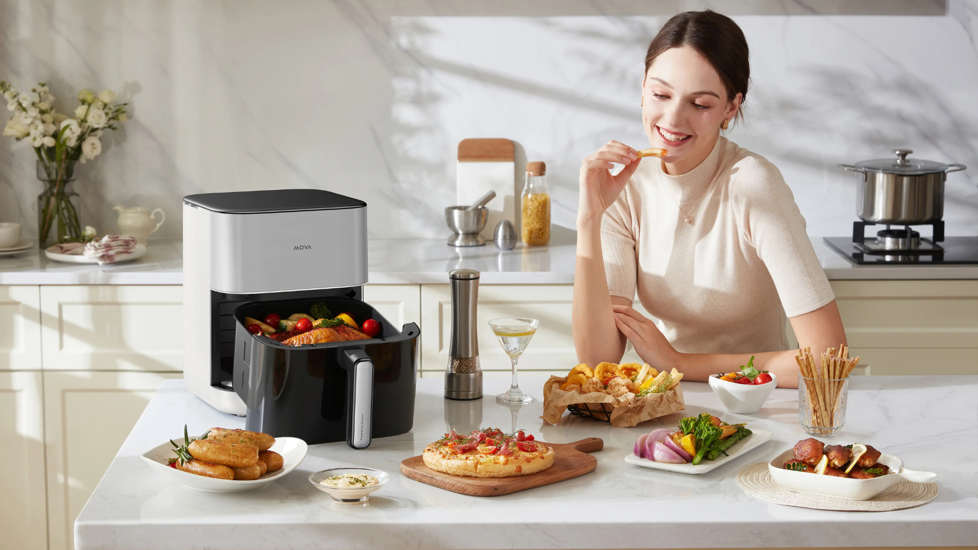 Dom mówi MOVA. Nowa kolekcja właśnie zadebiutowała. MOVA FD 10 PRO w kuchni