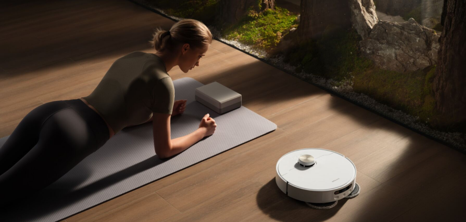 Dreame L40s Pro Ultra obserwuje trening