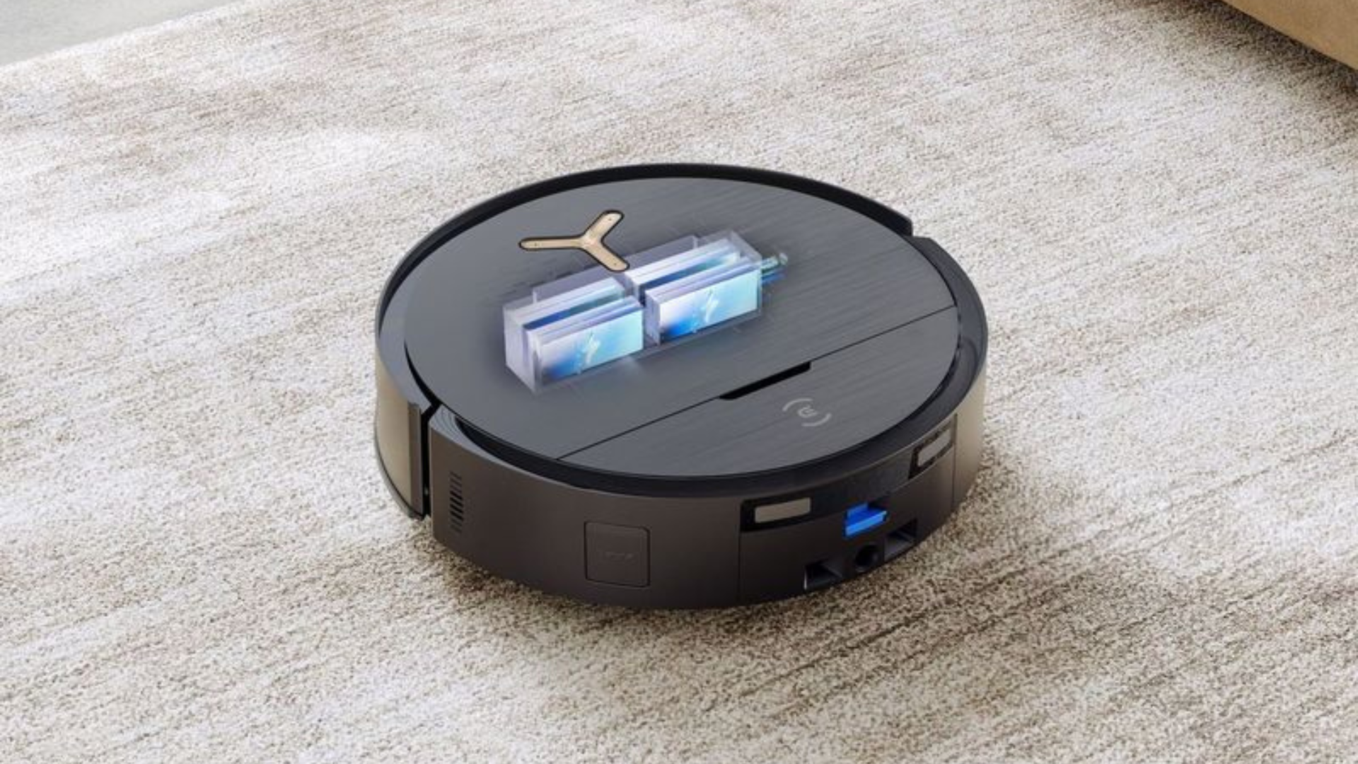 Zjeść ciastko i mieć ciastko? Deebot X9 Pro Omni nie tylko posprząta za ciebie okruszki, ale i sam się umyje Roboto sprzątająco-mopujący Deebot X9 Pro Omni na podłodze.