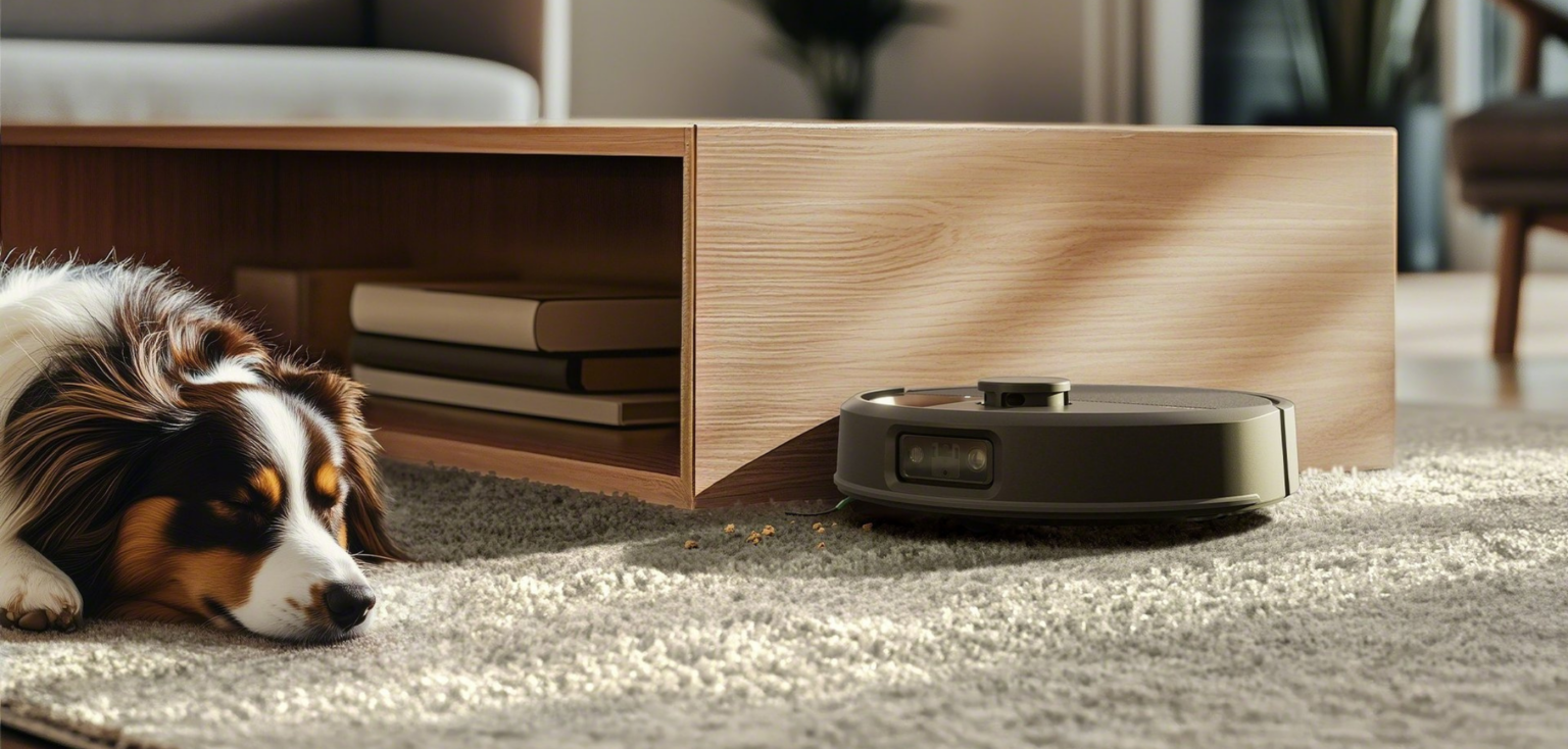 Czy warto postawić na odkurzanie bez mopowania? iRobot Roomba Max 705 Vac udowadnia, że tak iRobot Roomba Max 705 Vac na dywanie