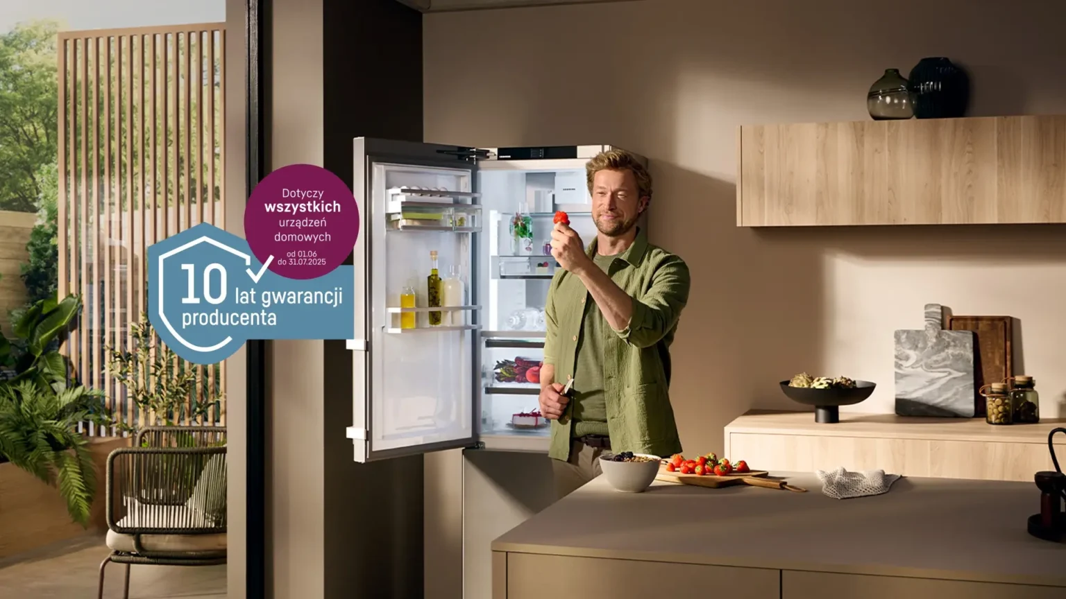 Lodówki Liebherr z darmową gwarancją aż na 10 lat! Taka akcja nie zdarza się często Grafika promocyjna Liebherr.