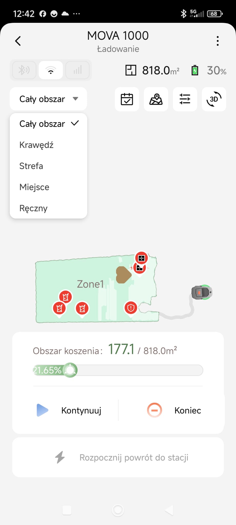Sprawdzam jak działa robot koszący MOVA 1000. Czy warto go kupić? Cały obszar