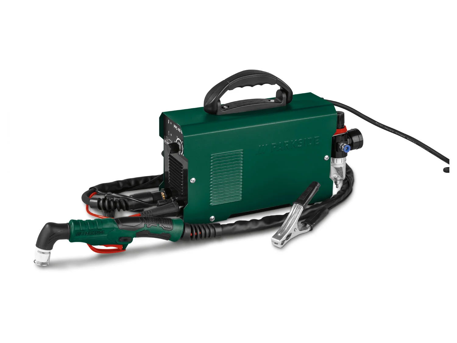 Parkside Przecinarka plazmowa PPS 40 B3 na białym tle.