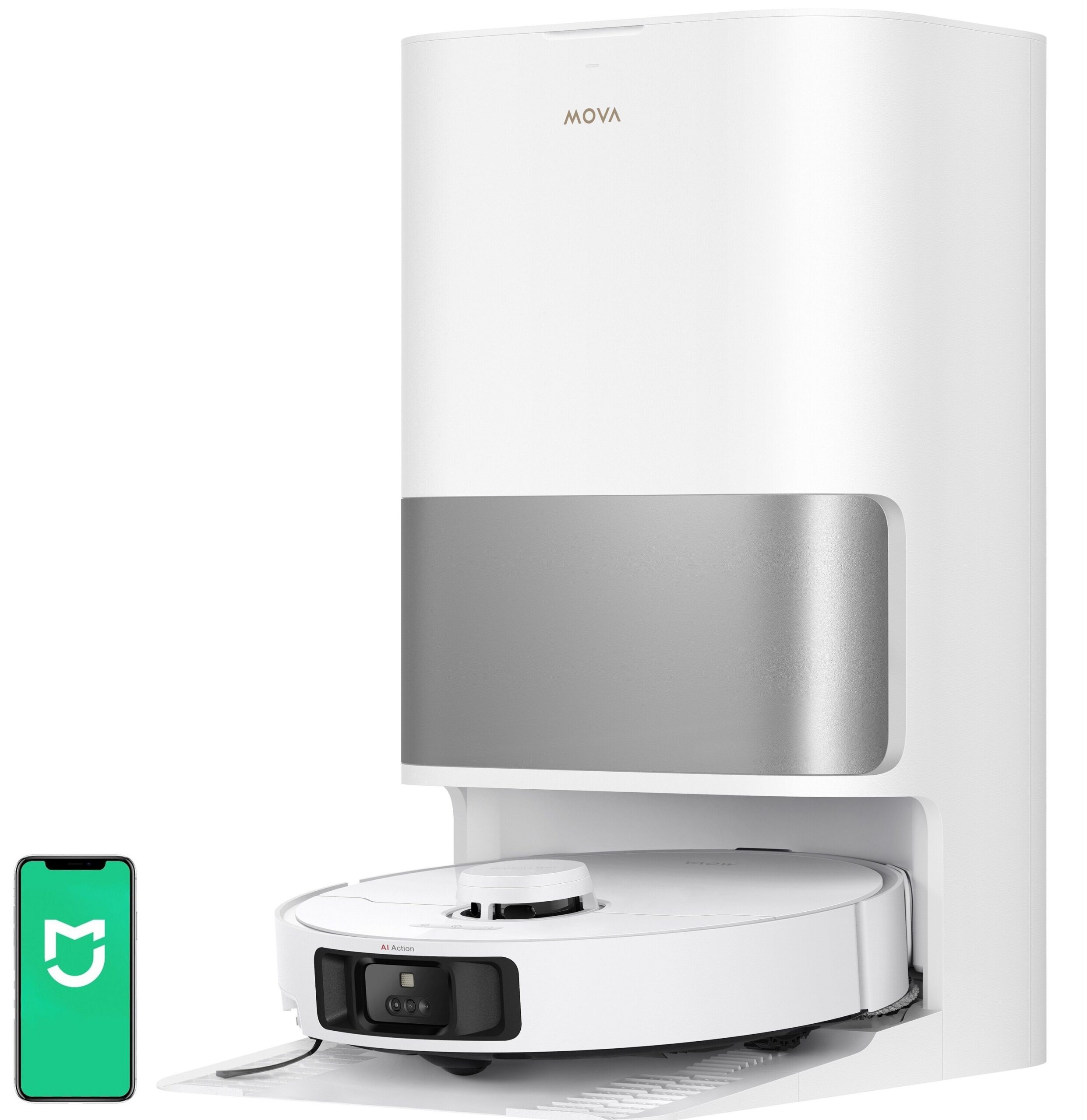 Robot sprzątający MOVA P10 Pro Ultra na białym tle.