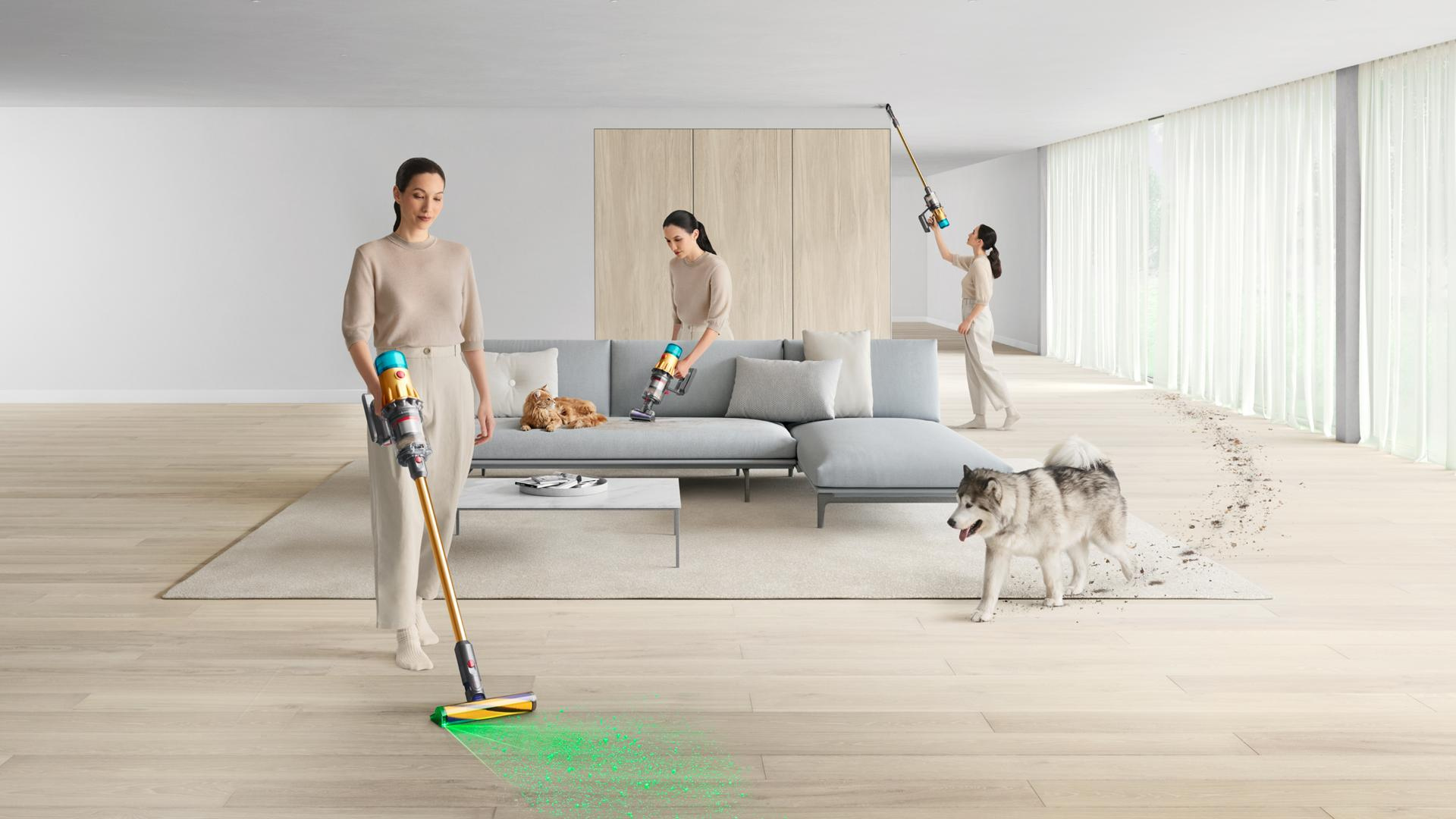 Dyson V12 Detect Slim Absolute Gold w promocji! Złoty odkurzacz, który świeci po podłodze jak lampa w klubie Odkurzacz pionowy Dyson V12 Detect Slim Absolute